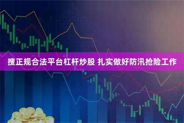 搜正规合法平台杠杆炒股 扎实做好防汛抢险工作